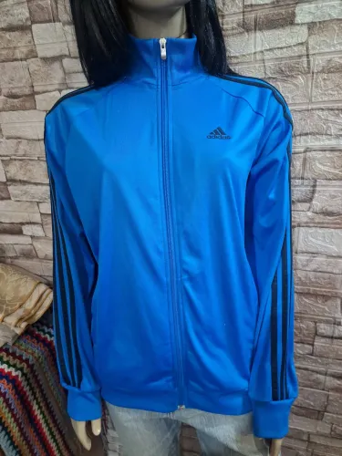Jaqueta Agasalho Adidas 2009 Track Feminino Azul - Tam P