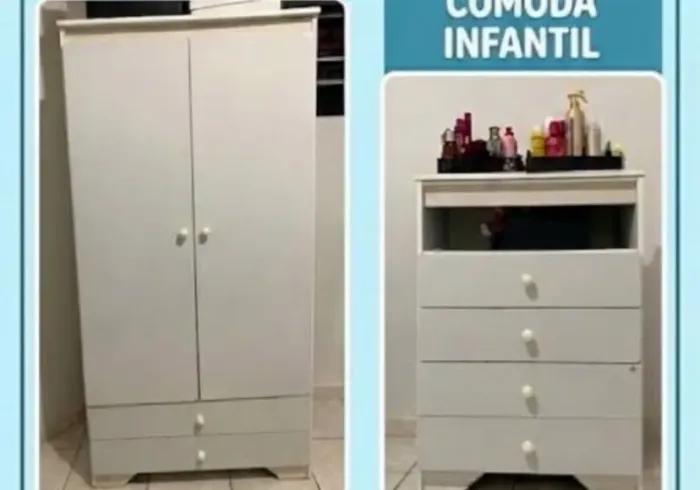 Guarda Roupa e Cômoda infantil