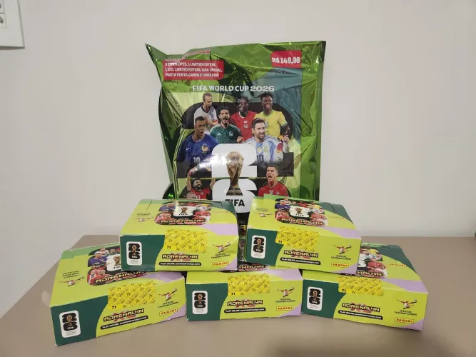 120 pacotes Adrenalyn XL + Starter pack brinde - LACRADO PANINI