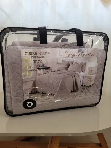 Kit Cobre Leito Bordado 4 Peças- 4.500 Fios