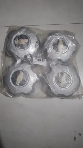 kit de calotas centrais de roda prata para Chevrolet S10 e Trailblazer