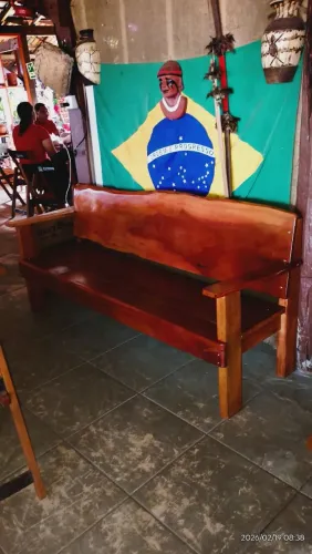 Banco rustico luxo alto padrão 