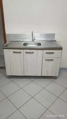 BALCÃO DE PIA +TAMPO DE INOX