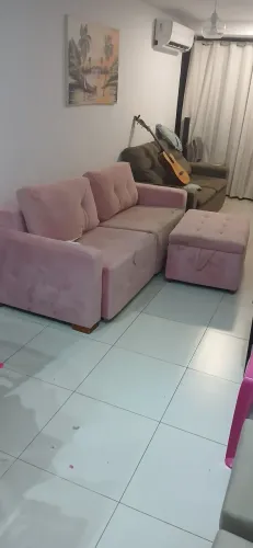 Sofá rosa