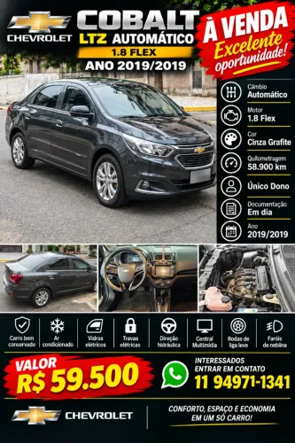 Chevrolet Cobalt LTZ 1.8 8V Econo.flex 4P Aut. 2019