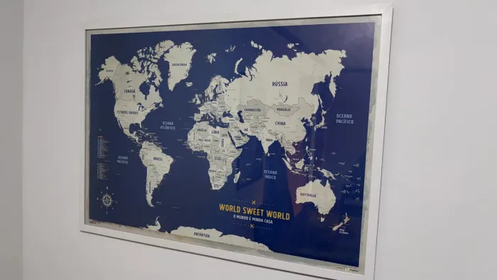 Quadro Mapa Mundi
