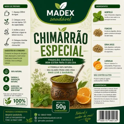 CHIMARRÃO ESPECIAL - TRADIÇÃO - ENERGIA E BEM ESTAR.... VÁTCHEE...!!!
