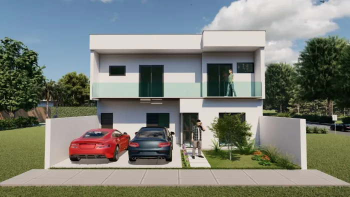 Terreno + Obra casa Condomínio Jd Oasis Taubaté 3 dorm (3 suite) oferta 950 mil