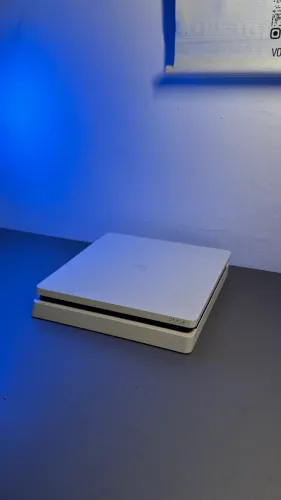 PS4 Slim Branco Playstation Com 1 Controle + Garantia e NF