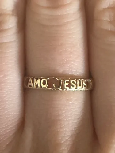 Anel de Ouro - Amo Jesus
