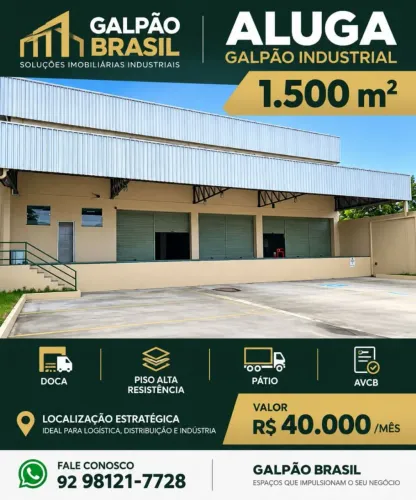 GALPÃO 1500M² - ZONA OESTE