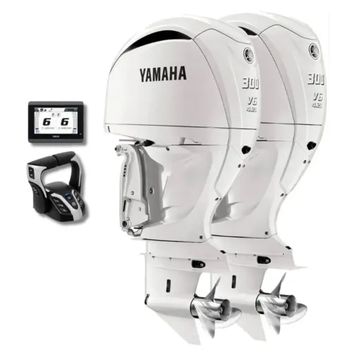 Parelha Yamaha 300HP Branco - Motor de Popa Novo