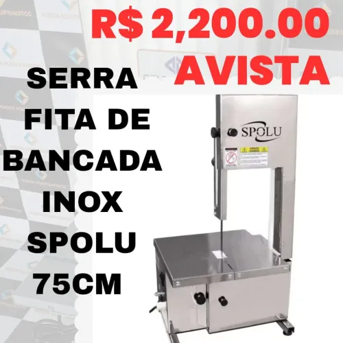 Serra fita inox de bancada novo com garantia 