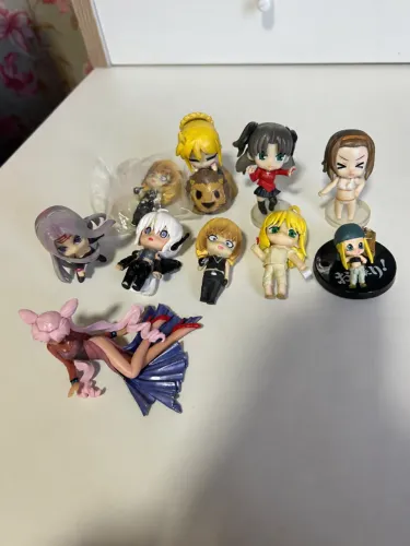 Kit de Gashapons antigos - K-on, Fate Zero e mais