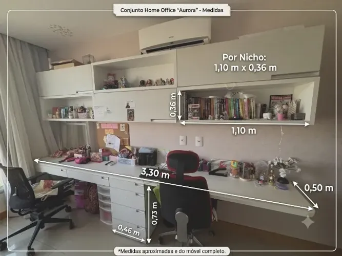 bancada e nichos para quarto (BUSCAR NO LOCAL)