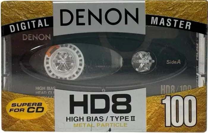 Fita Cassete Denon HD8 100 minutos High Bias Metal - 3 unidades
