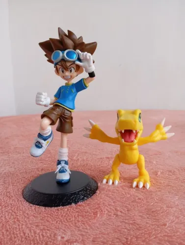 Action Figure Digimon Tai e Agumon - Clássico Anos 2000