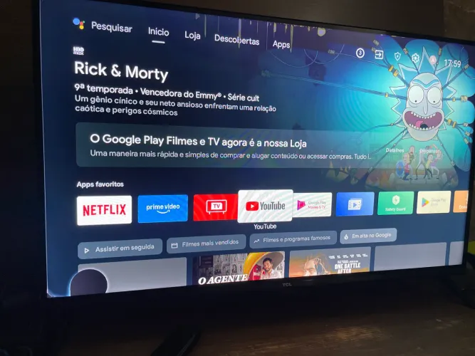 Tv TCL com defeito na tela aceito oferta