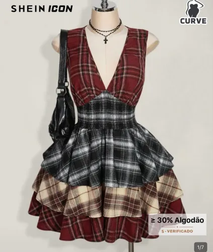 Vendo vestido Quadriculado