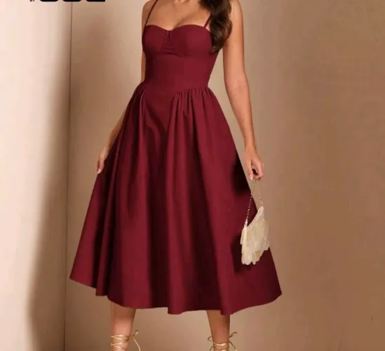 Vestido vinho