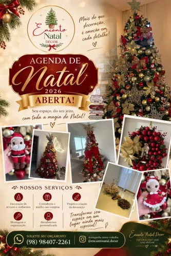 DECORAÇÃO DE NATAL PERSONALIZADA | AGENDA ABERTA 2026