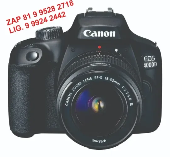 CAMERA CANON 4000D KIT nova na Caixa SEM USO