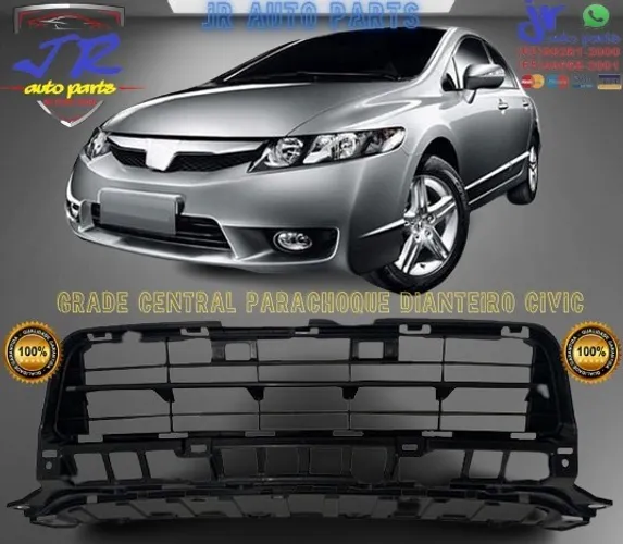 Grade Central Parachoque Dianteiro Civic 2009 Automotivo