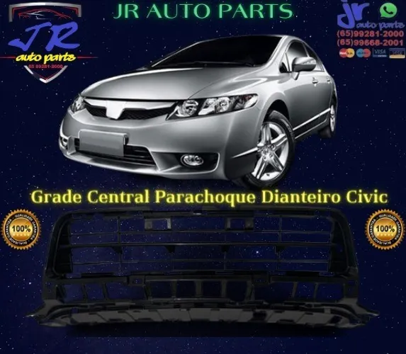 Grade Central Parachoque Dianteiro Civic 2011 Automotivo