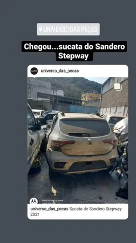 Sucata Sandero stepway 2021