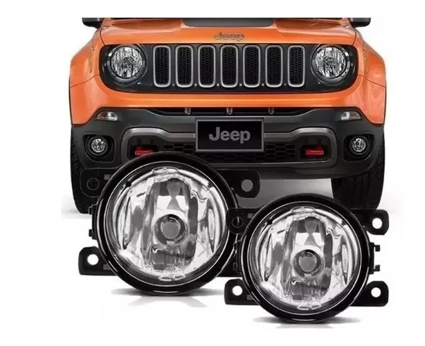 Par Farol Milha Original Lente Vidro Renegade 2016 2017 2018