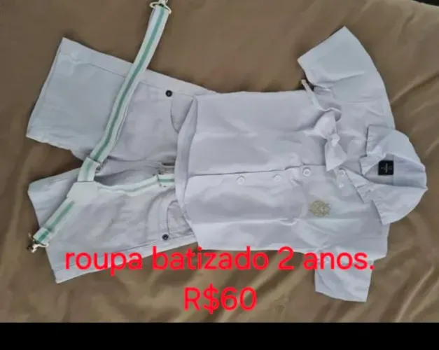 Roupa batizado 2 anos
