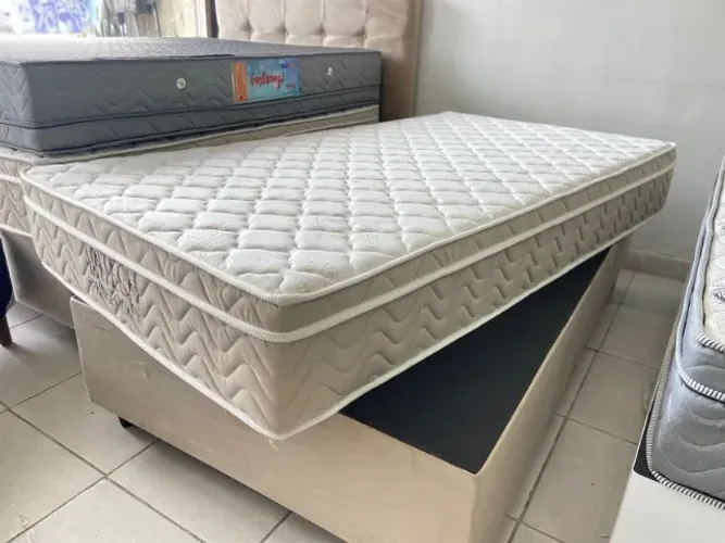 Cama Box Solteirão Base + Colchão Ortobom 