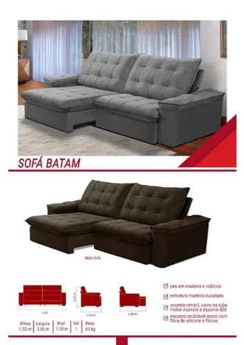 SOFÁ BATAM **PROMOÇÃO**