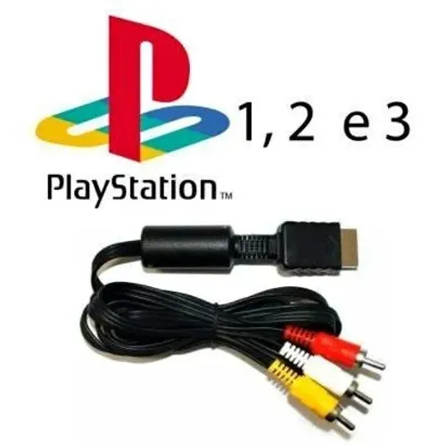  Cabo AV PS2 - PS3 - PS1 (Novo)