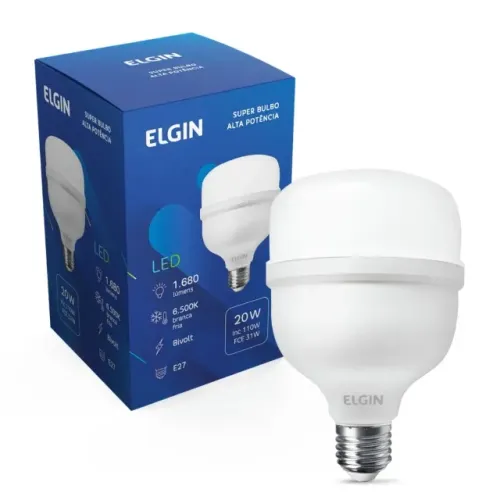 Lâmpada Led Super Bulbo 20W Branco Frio 6500k Bivolt