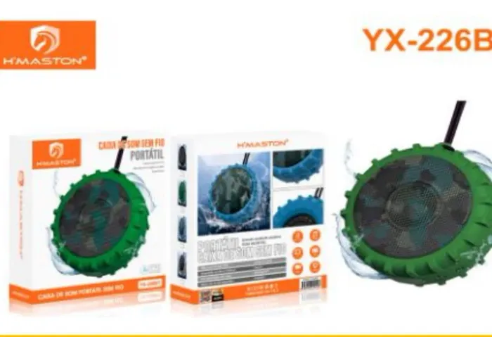 Caixa de Som Bluetooth Portátil H'MastoN YX-226B
