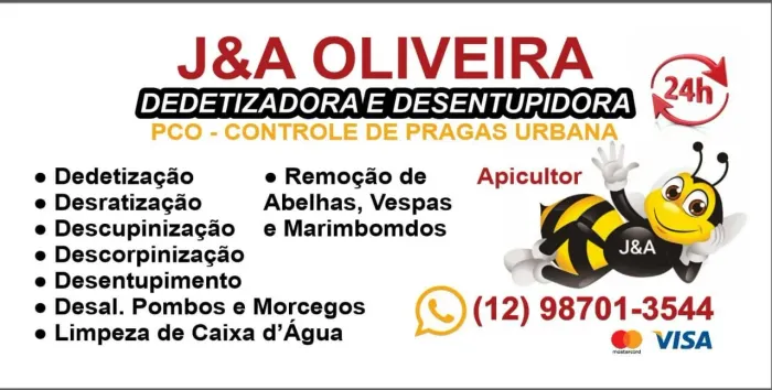 J&A OLIVEIRA Desentupidora e Dedetizadora e Apicultor 24hrs