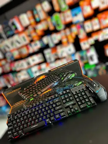 Kit Teclado e Mouse Gamer RGB Hmaston AN-300