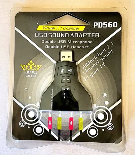 Adaptador de Áudio 7.1 Ch