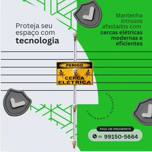 Instalação e manutenção de cercas,.