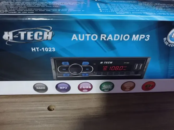 Auto rádio MP3 H-TECH ht-1023 c/ usb bluetooth aux instalado no seu carro 