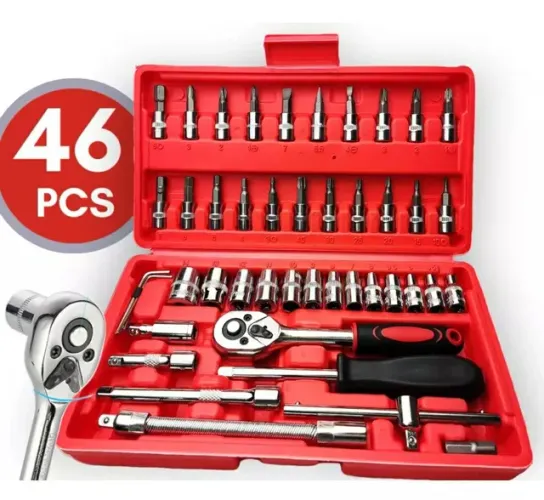 PROMOÇÃO - Ferramentas Jogo de Soquetes Com Catraca - Bits e Extensores - Pronta Entrega