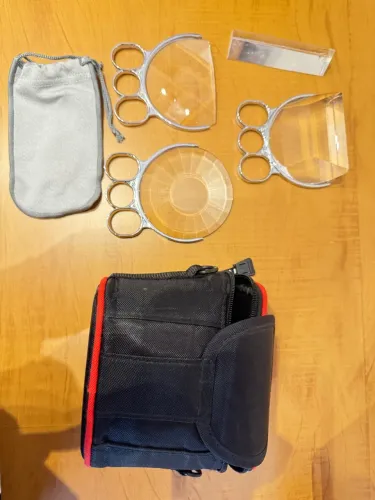 Kit de filtros fractal Prisma de cristal com case para fotografia