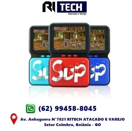 Game Portátil Retro Sup Game Box Power M3 3.5 Led + Jogos