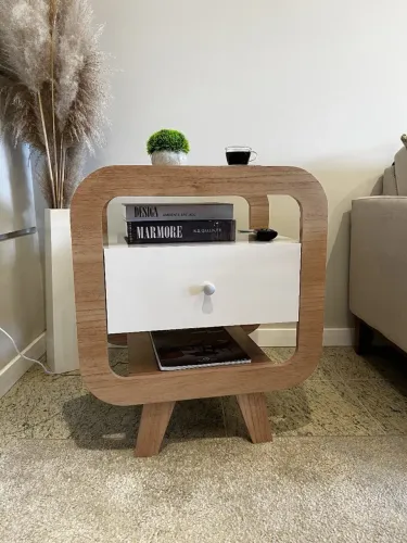 Mesa de Cabeceira Theo Com USB - Artely