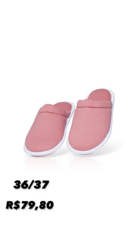 Chinelo Rosa Confortável - Tamanho 36/37