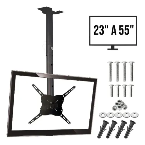 Suporte Teto Universal Para Tv Monitor Mxt 23 A 55 Polegadas Cor Preto