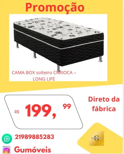 Cama box solteiro