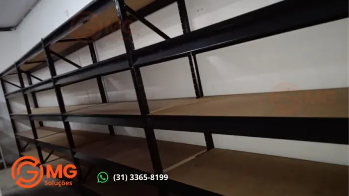 Prateleira Preta Mini Porta Pallet
