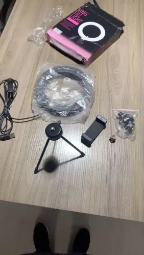 Ring Light Led Mesa Iluminador Pequena Tripé 6 Polegada 16 Centímetros Promoção!!!